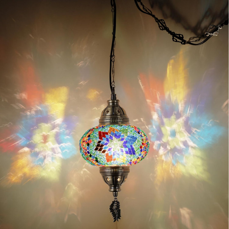 Luminaire suspendu 1 lumière Lights, Multicolore