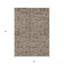 Tapis d'intérieur lavable géométrique beige 5 pi x 8 pi