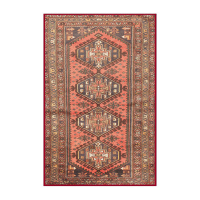 Tapis traditionnel orange / brun