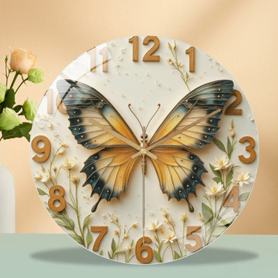Horloge murale Butterfly