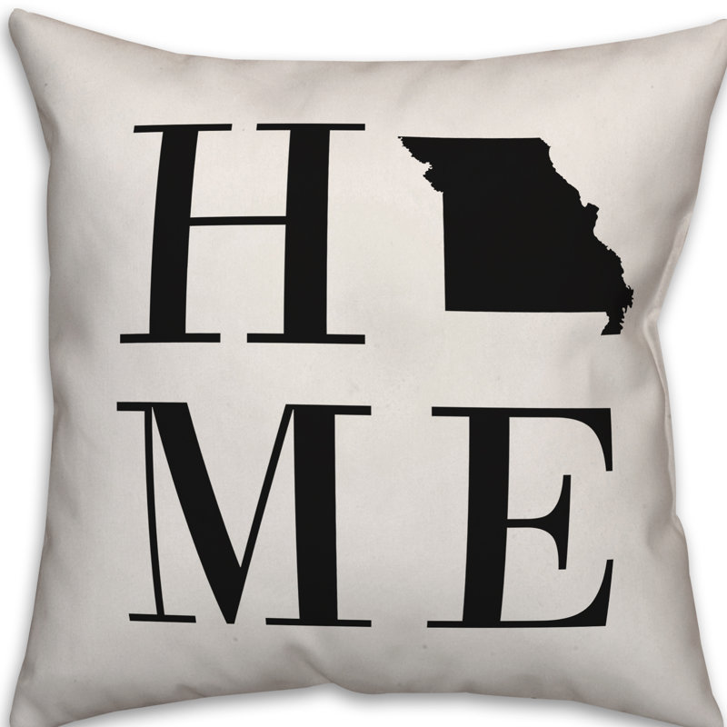 Alabama Home State Indoor/Outdoor Throw Pillow, Missouri