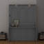 Grand lit escamotable avec bureau, DEL et USB-1270658798
