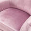 Fauteuil d'appoint 32,68 po à dossier capitonné en velours avec structure en bois massif