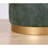 Luxurious Pouffe Ottoman, 100% Nubuck Leather, 19.7 x 17.7 x 27.6 inches | 35 DNS Orthopedic Sponge, Wooden Legs, Supports Up to 352 lbs | Elegant Green Design, Perfect for Baroque & Bohemian Décor-402981043
