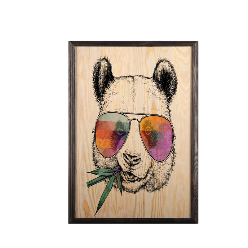 Perry Single Picture Frame Print on Wood, 70cm H x 50cm W x 2cm D