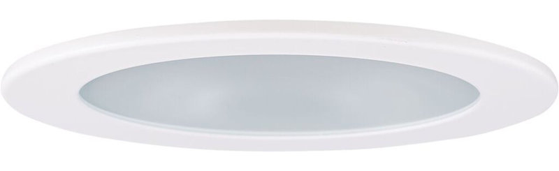 Garniture encastrée 4" de douche réglable, Blanc