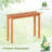 1 Pcs Outdoor Indoor Dining Table With Slatted Tabletop Buffet Bar Storage Organizer