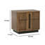 Ingileif 2-drawer Nightstand Bedside Table Ash Brown