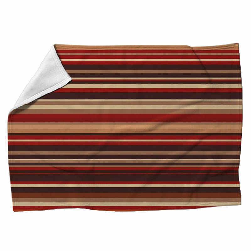 Machine Printed Throw Blanket, 51"W x 60" L