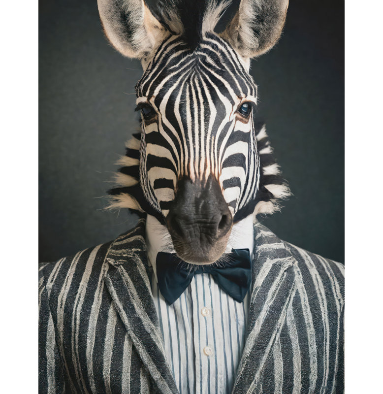 " Zebra ", 32" H x 26" W