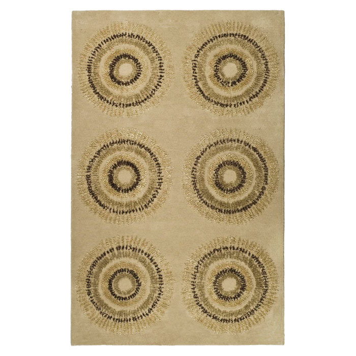 Nonia Hand Tufted Wool Geometric Rug, Rectangle 2' x 3'