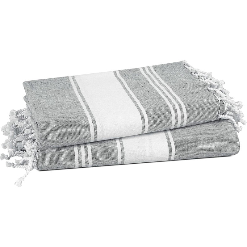 Serviettes de plage turques, paquet de 2 serviettes de plage très grandes, prélavées pour une sensation de douceur, serviette de piscine surdimensionnée sans sable à séchage rapide, serviettes de plage pour adultes, 39 po x 71 po - rose bonbon
