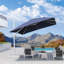 Parasol en porte-à-faux rectangulaire pivotant à gauche et à droite de 360 ° avec rotation à 360 ° 12 'x 9' avec base et rotation à 360 degrés-11129438-247891259