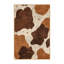 Tapis brun moelleux moelleux au look rustique rétro - reliure brun clair-1866912763