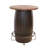 Tequila Barrel Bar Table with Footrail