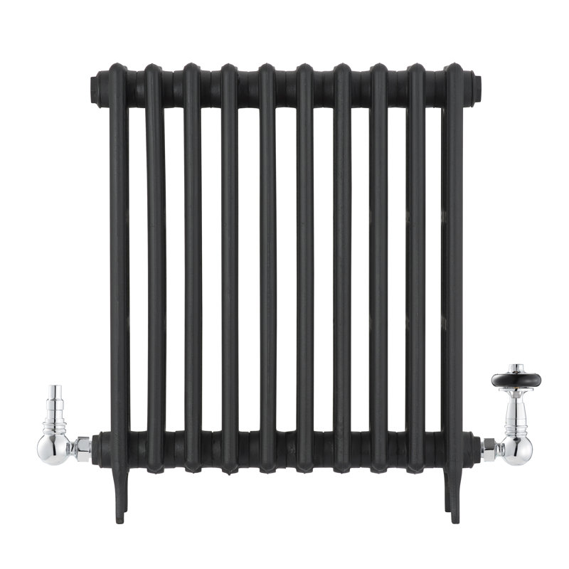 Abbate Heating Corner Thermostatic Radiator Valve with Wheel Head & Lockshield, Chrome