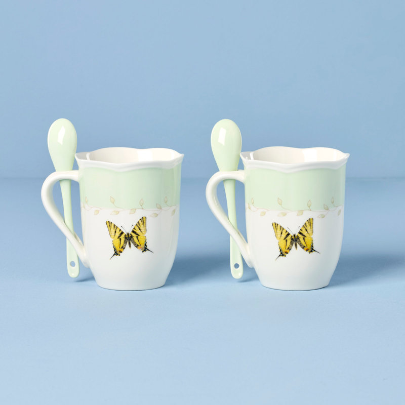 Ensemble de 2 tasses et cuillères Lenox