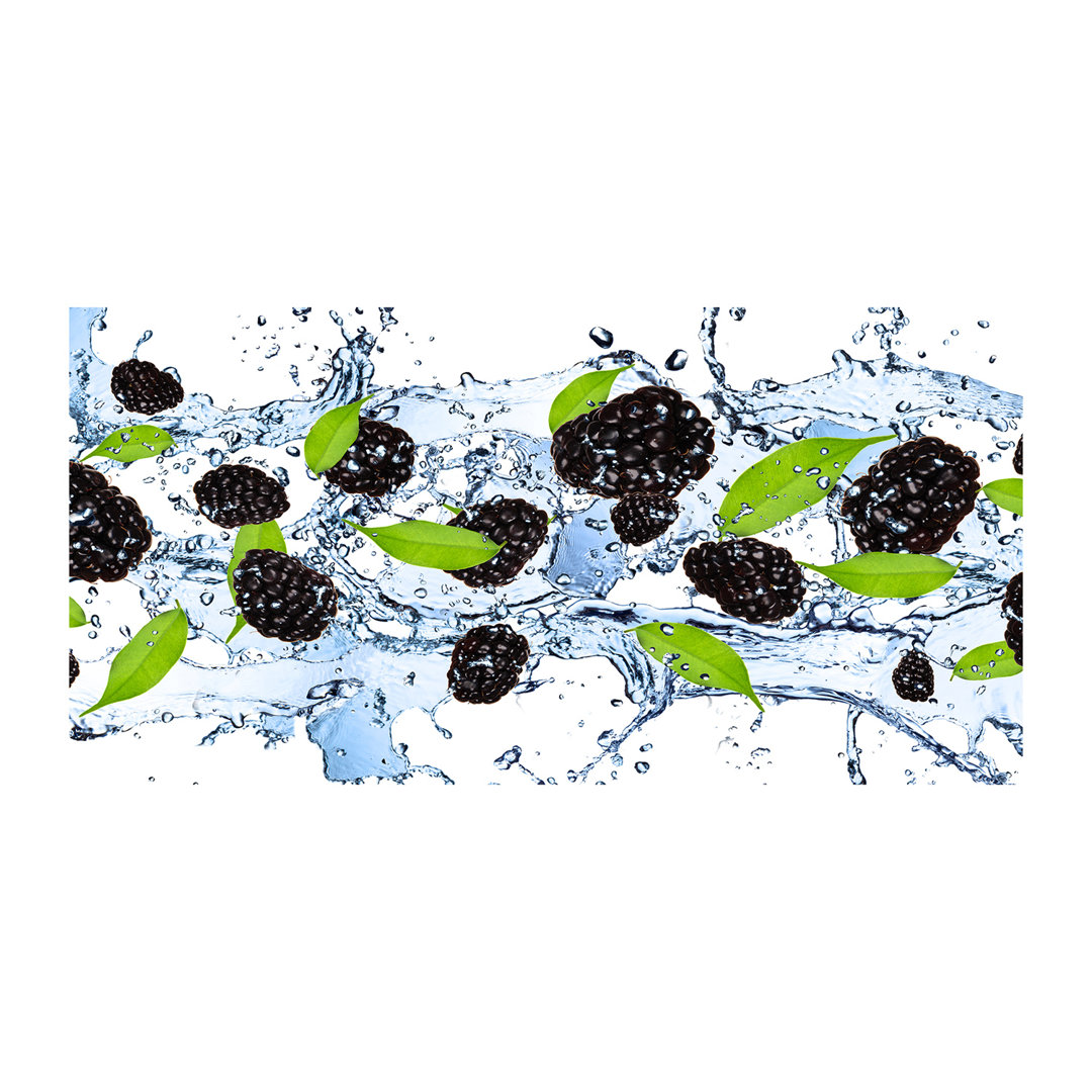 Brombeeren und Wasser - Kunstdrucke auf Segeltuch