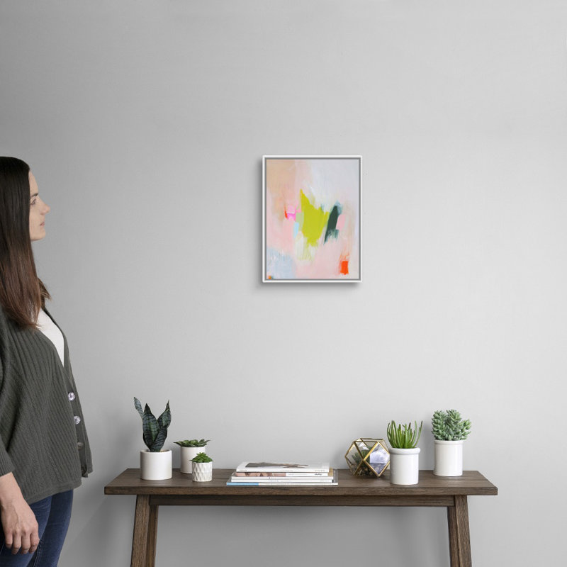 "Lucia" par Melissa Donoho, reproduction d’art sur toile, Cadre blanc, H 16 po x l 13 po x P 1,75 po