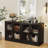 Reshod  71'' Kitchen Pantry With Bookcases, Farmhouse Wall Unit Tv Stand For Tvs Up To 70"-943391579