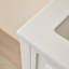 Meuble-lavabo simple autoportant de 18 po avec plateau entièrement assemblé