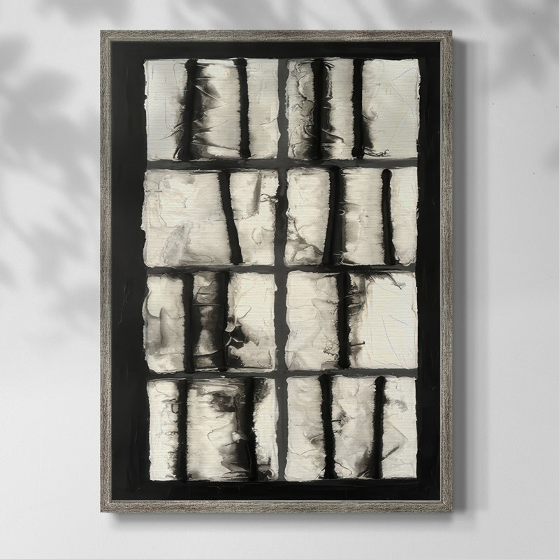 Linear Entropy II Framed Print - Solid Wood, 11" H x 9" W