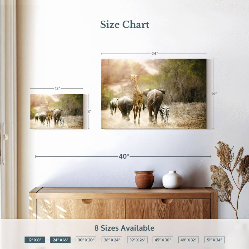 Safari Brampt Friends, 16" H x 24" W