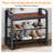 Entryway Bench with 9 Hooks, Hanging Rod & Shoe Storage Coat Rack