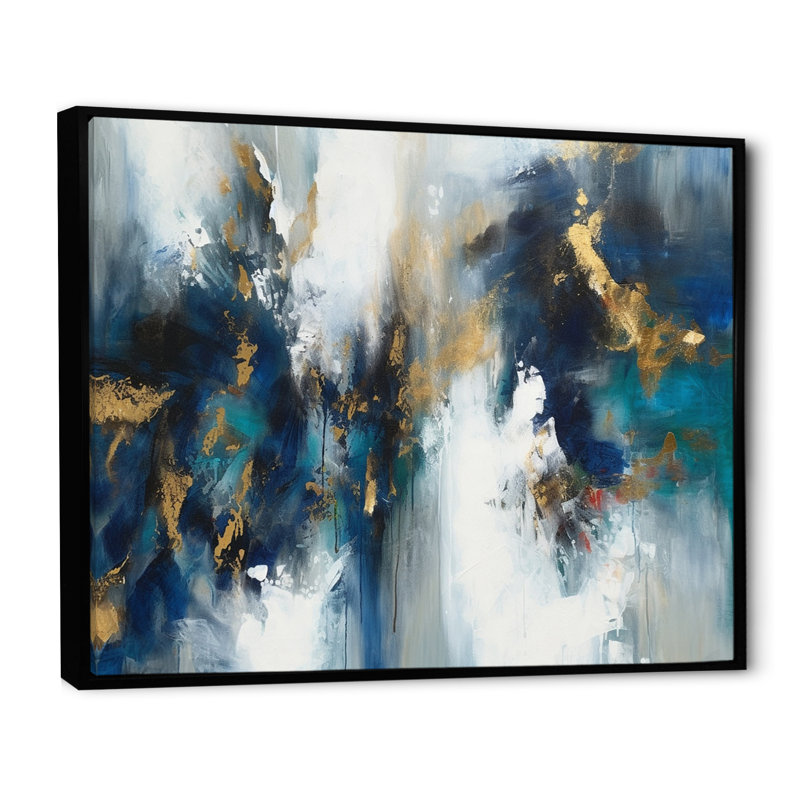 Radiant Muse Émergence - reproduction d'art sur toile, H 30 po x l 40 po x P 1,5 po, Cadre flottant noir