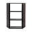 Akita Angled Three-Tier Wood Wall Shelf
