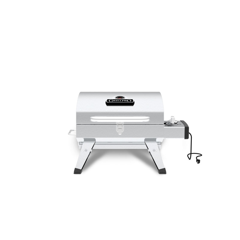 Barbecue électrique portatif en acier inoxydable GrillPro