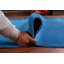 Tapis moderne bleu uni Gabbeh