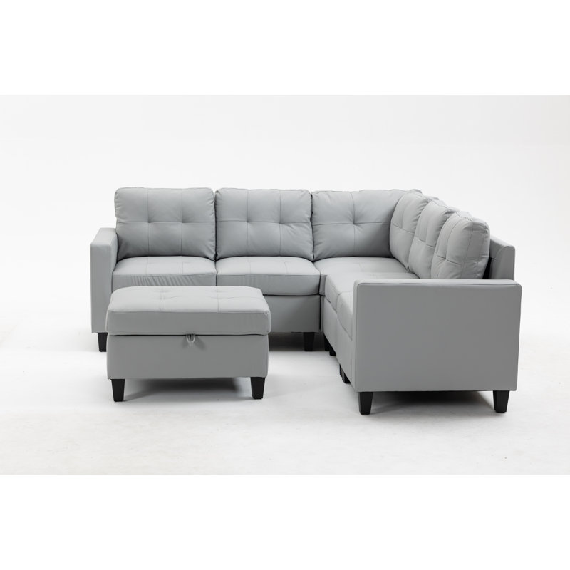 Canapé modulaire Modern Canapé modulaire assembler des canapés modulaires, ensemble de coussins, facile à assembler, Lin gris