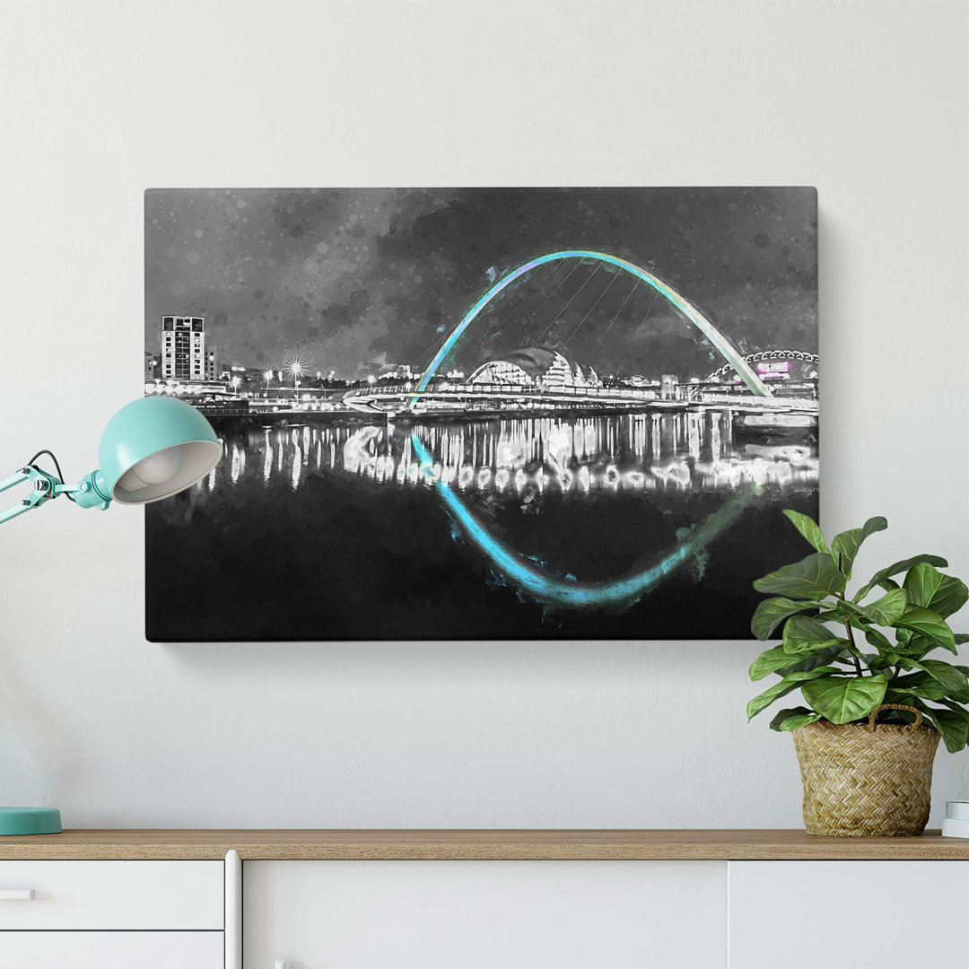 Gateshead Millennium Bridge - Wrapped Canvas