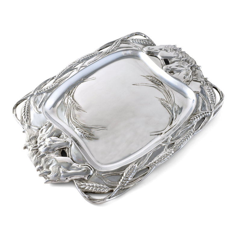 Equestrian Metal Decorative Tray