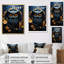 «Noir Watcher Owl At Twilight II», reproduction sur toile-97027503-97027502