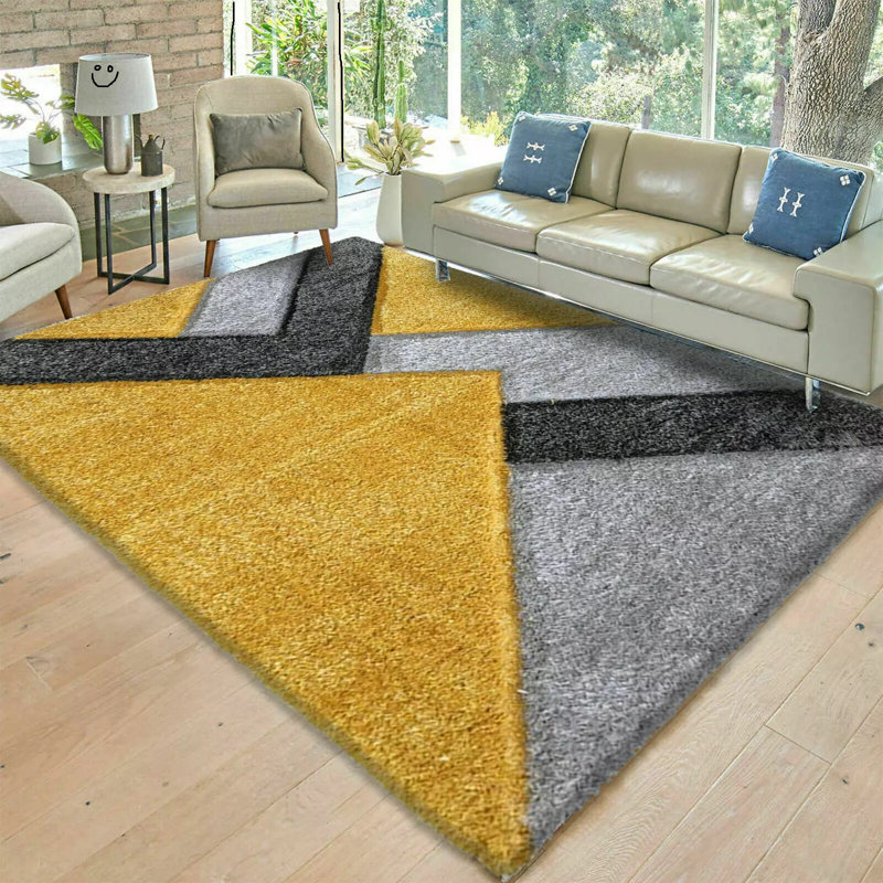 Solid Colour Shag Area Rug, Rectangle 200 x 290cm
