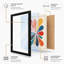 Geometric Petals Mid-Century - Framed Print-1713525518-1713525519