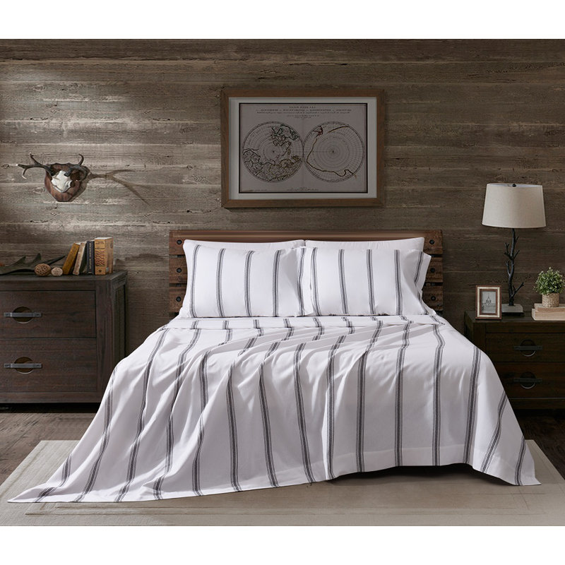 Ensemble de draps pour chambre d'amis 100% coton Gustafsson, Ensemble de draps pour grand lit + drap-housse + 2