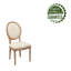 Chaise d'appoint rembourrée en lin-826109334
