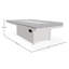48" x 84" Rustic Fire Table with Propane Shelf-700113038