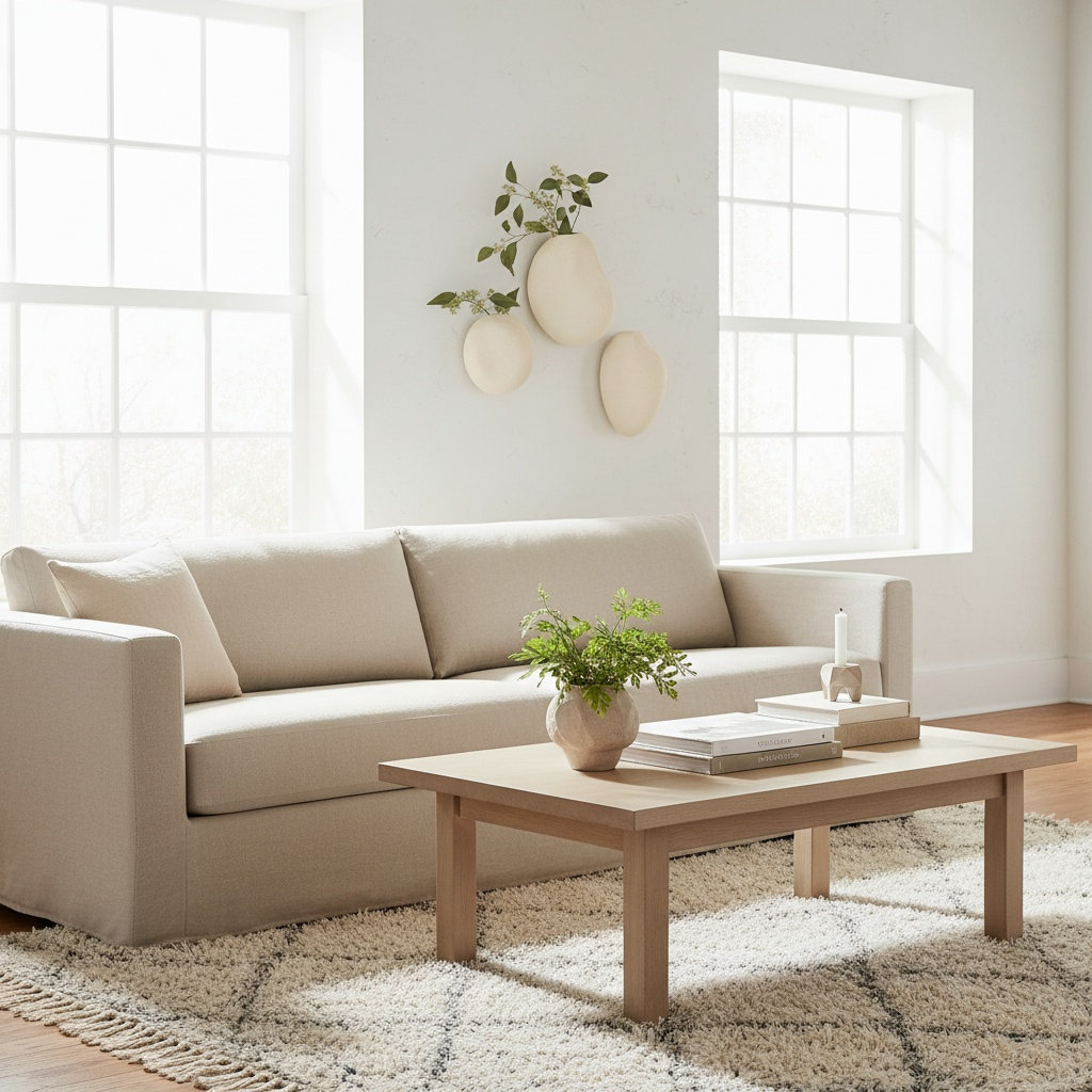 3-Piece Wall Vase Set, Ivory