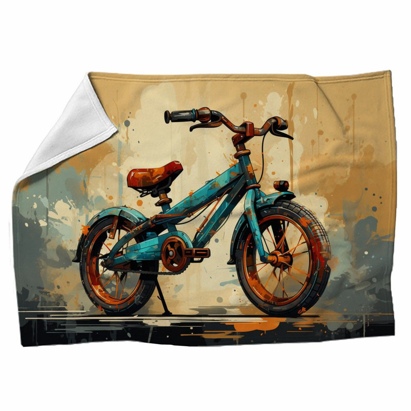 Machine Printed Throw Blanket, 68" W x 80" L, 2.3