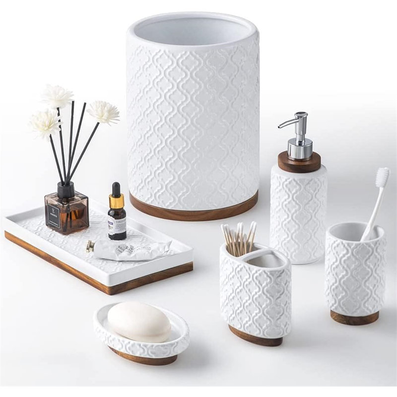 Elegant Bathroom Accessories Set 6 PCS