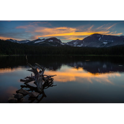 Brainard Lake Sunset - Wrapped Canvas Print