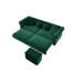 Canapé Chesterfield, canapé-lit gigogne 3 en 1 de 89 po, canapé-lit convertible, canapé-lit très grand, méridienne, canapé en velours 3 places avec repose-pieds mobile, conception capitonnée-863202782