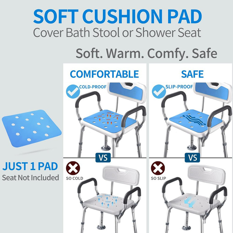 Housse de coussin de douche imperméable pour siège de bain, chauve-souris ...