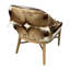 Natural Springbok Hide And Leather Chair