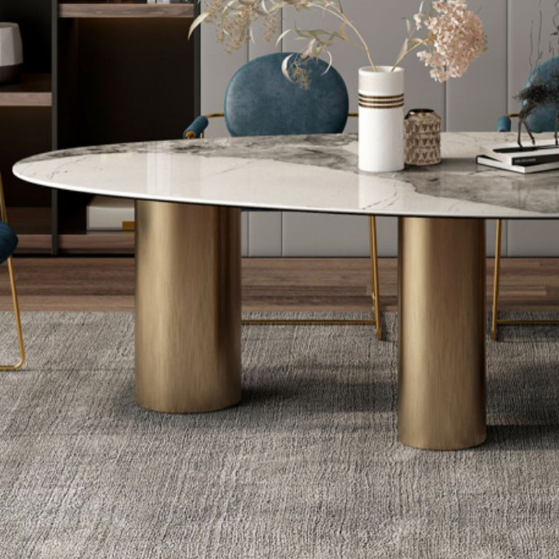 Table de style moderne avec lumière, H 29,52 po x L 70,86 po x l 35,43 po
