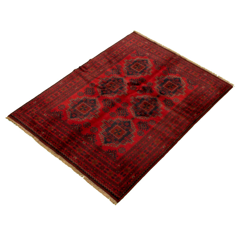 Devunta One-of-a-Kind 4'11" X 6'5" New Age Wool Area Rug in Dark Red